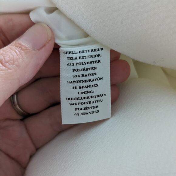 Ann Taylor Off White Shift Dress Size 4 Petite NEW - Picture 6 of 10